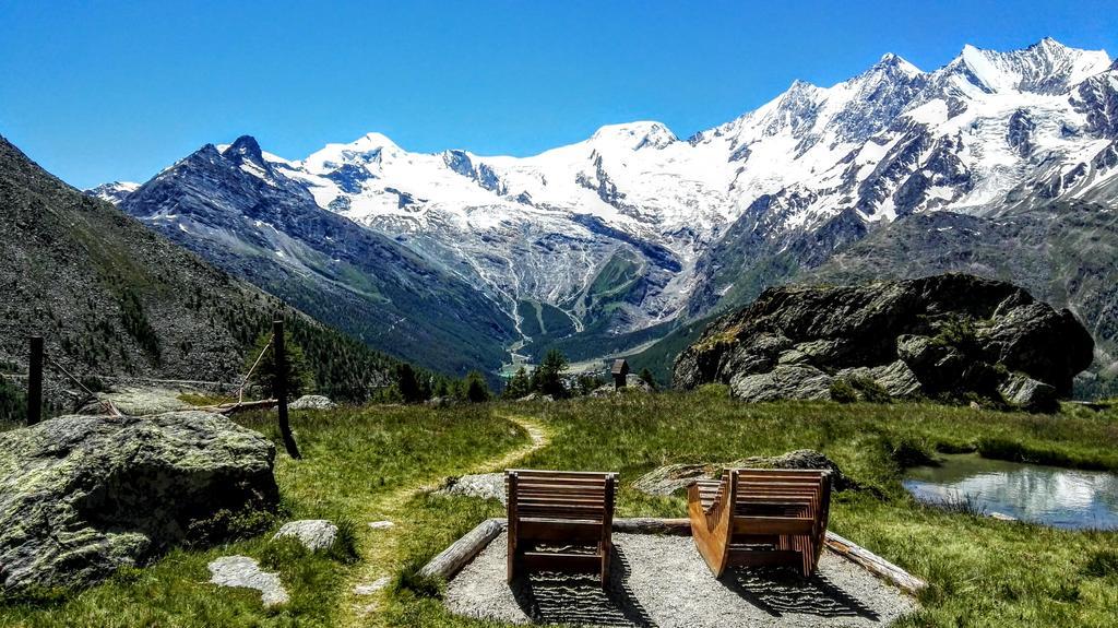 Haus Kandahar Saas Fee Exterior foto