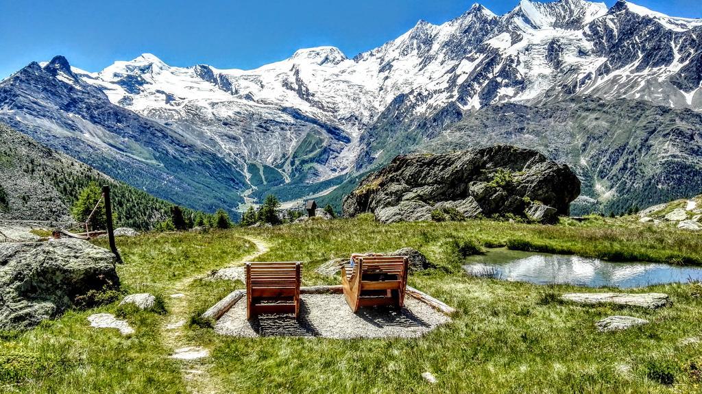 Haus Kandahar Saas Fee Exterior foto
